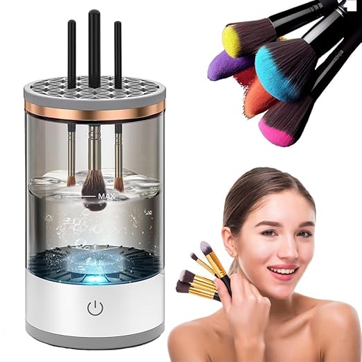 Electric Makeup Brush Cleaner | Fast Spin-Dry Brush Cleaner