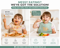 Newborn baby food scraps with pocket for Baby Food Feeding BPA Free, Baby Apron Adjustable Straps With Food Pocket, Mess Free, Waterproof, Washable Reusable Ideal for Babies