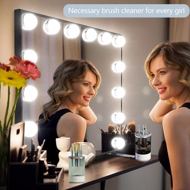 Electric Makeup Brush Cleaner | Fast Spin-Dry Brush Cleaner