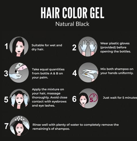Hair Color Gel (Pack Of 2)