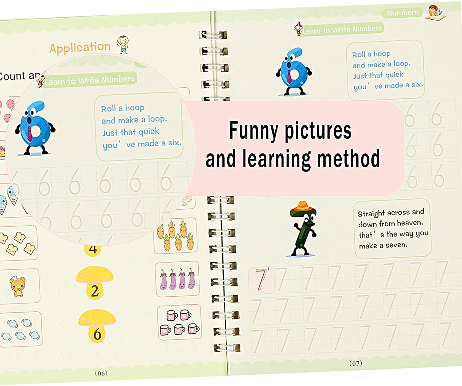 Magic Book for Kids, Sink Magic Practice CopyBook, (4 Books+10 Refills+1 Pen+1 Grip) ( Pack Of 2 )