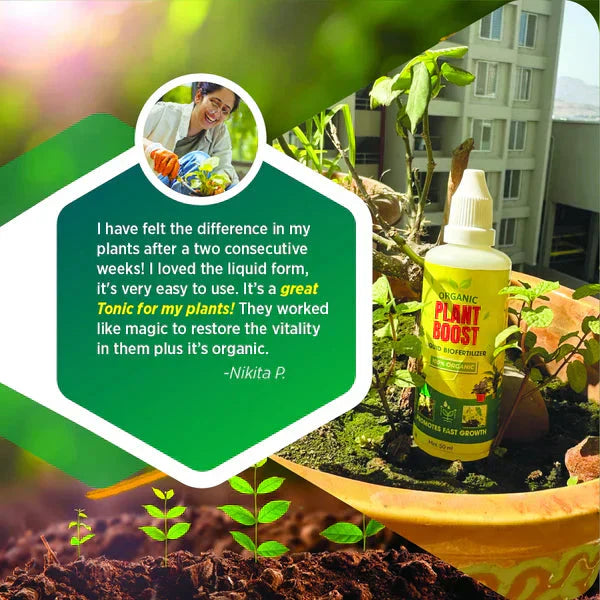 Plant Boost Liquid Biofertilizer for All Crops,Organic (Pack of 3)