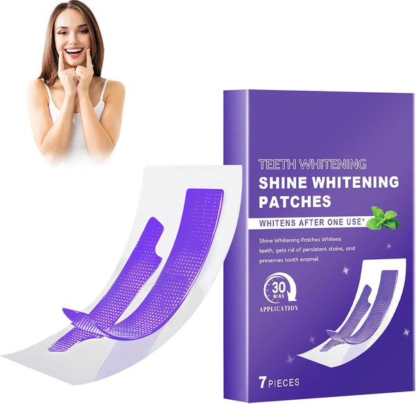 Purple Teeth Whitening Strips | Teeth Treatments 14 Strips | Whitens Teeth in 1 Use | Peroxide & Sensitivity-Free, Enamel-Safe Oral Care | PAP & Hydroxyapatite For Stain Removal | (Purple Teeth Whitening-14 Strips) (7)