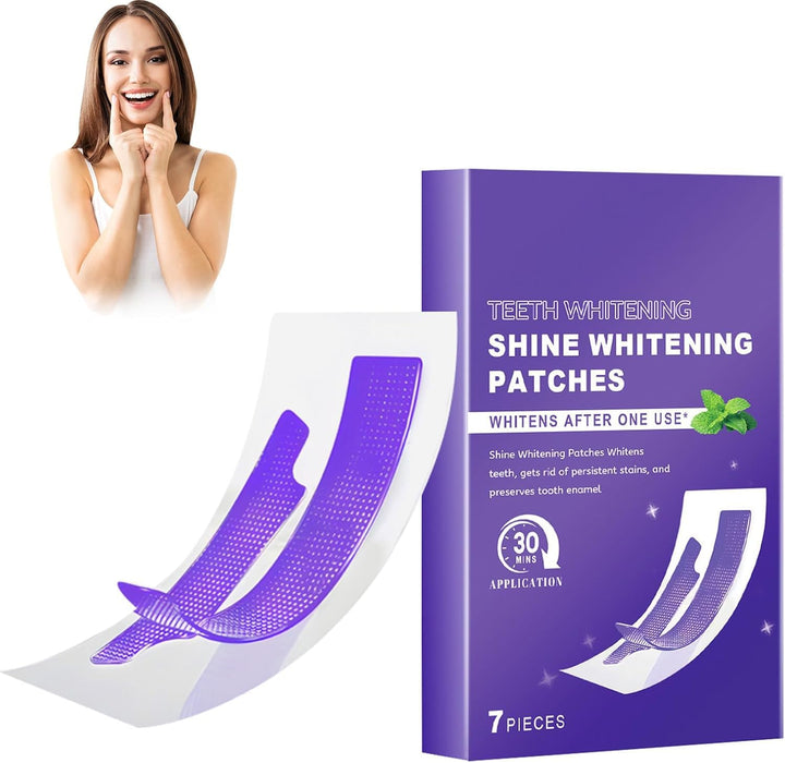 Purple Teeth Whitening Strips | Teeth Treatments 14 Strips | Whitens Teeth in 1 Use | Peroxide & Sensitivity-Free, Enamel-Safe Oral Care | PAP & Hydroxyapatite For Stain Removal | (Purple Teeth Whitening-14 Strips) (7)