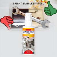 Stain and Rust Removal Spray Cleaning Solution, Stain and Rust Cleaning for Iron, Steel, and Metal Surfaces, Multi-Surface Protection for Kitchen, Bathroom