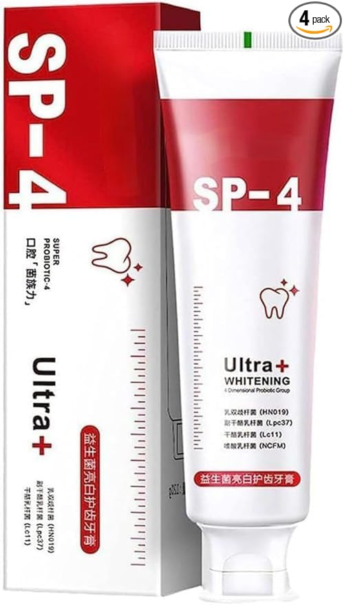 Sp-4 probiotic whitening toothpaste, Teeth Whitener Toothpaste, Natural Tooth Whitener (PACK OF 2)