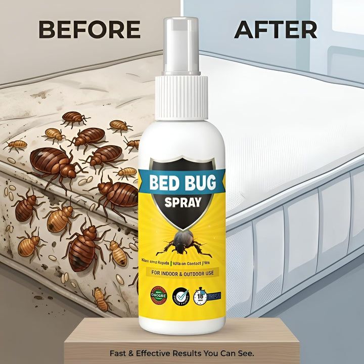 Bed Bug Repellent Spray - Each 100ML, Pack of 2, Bedbugs Repellent Strong Spray for Home & Mattress | Fast-Action Remover & Khat mal Medicine for Bed Bugs | Lasting Protection Against Infestations